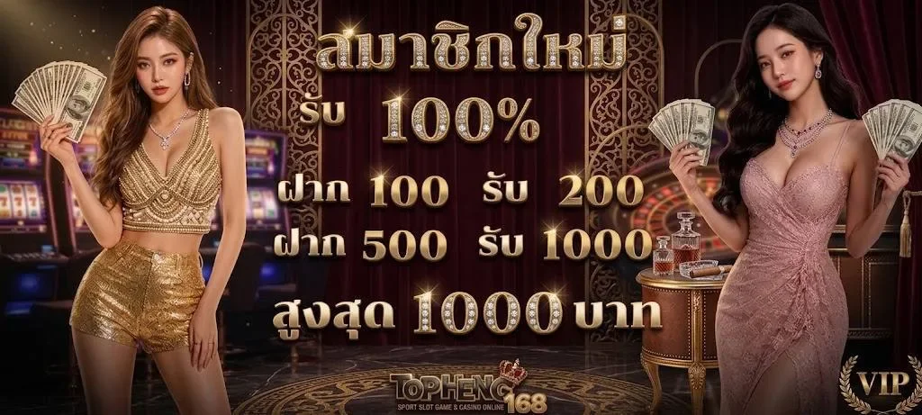 ต้อนรับ TOPHENG168 เว็บตรงสมัครฟรี รับโบนัสสมาชิกใหม่